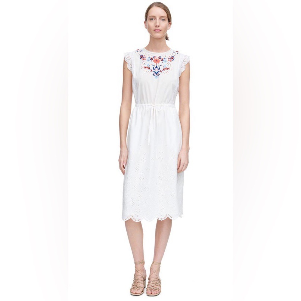 Rebecca Taylor White Embroidered eyelet Dress - Picture 11 of 13